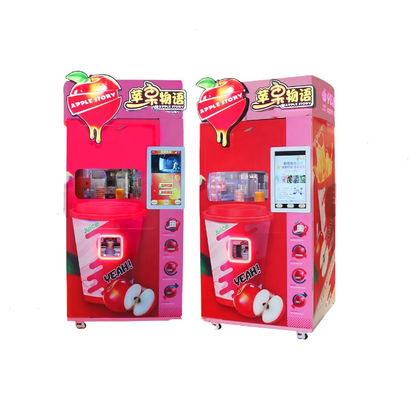 오렌지색 사과 과즙 냉각 음료 자판기는 판매점 슈퍼마켓 쇼핑몰을 위해 500W를 기계화합니다