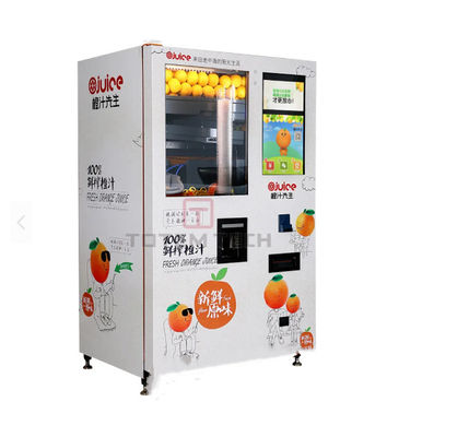 TA01 오렌지색 신선한 주스 자동 판매기 자동 현금 동전 카드 결제