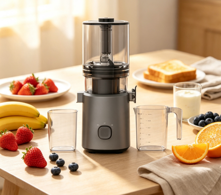 프레시 스마트 HJ303 엑스트라 와이드 저속 착즙기 – 155mm 투입구, 2400ml 호퍼, 200W 저온 압착 및 자동 세척 기능으로 신선한 가족 주스를 위한 궁극의 지름길