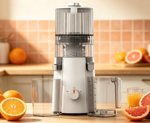 가족용 HJ102A 콤팩트 느린 수액기 1500ml 호퍼 용량, 전체 채소 및 과일 수액기, 쉬운 조립